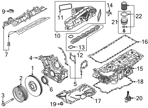 2021 BMW M760i xDrive Senders Diagram