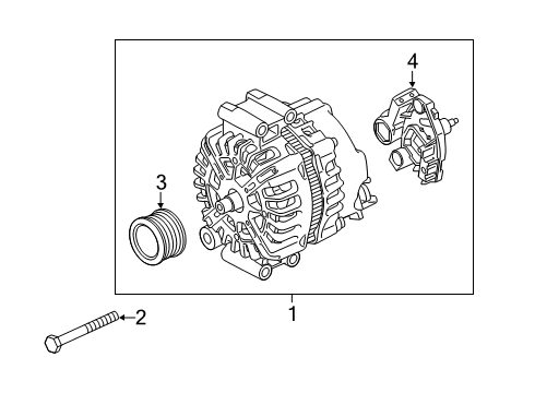 2021 BMW M850i xDrive Alternator Diagram 2