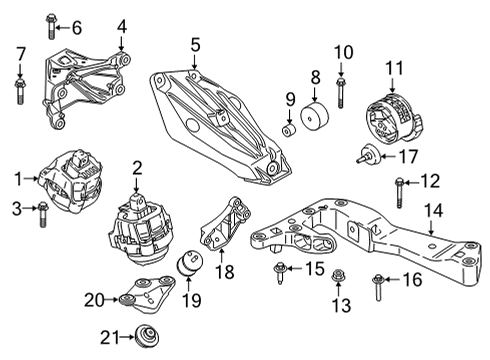 2021 BMW M440i xDrive RP AUTOMATIC TRANSMISSION, E Diagram for 24005A047D3