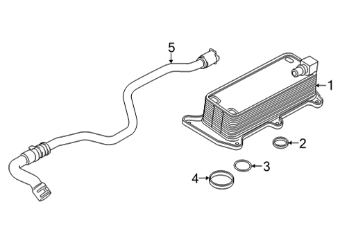 2021 BMW X6 M Oil Cooler Diagram 2