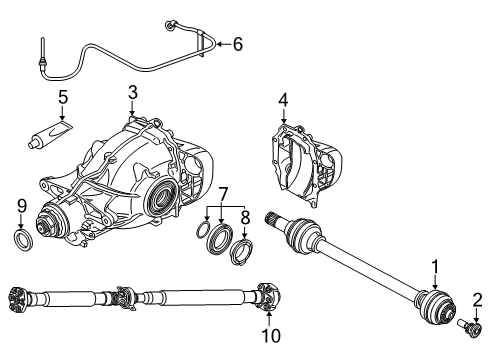 2023 BMW X7 Axle & Differential - Rear Diagram 2