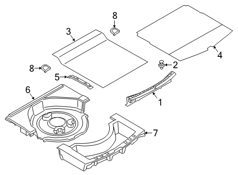 2023 BMW 330e xDrive Interior Trim - Rear Body Diagram 1