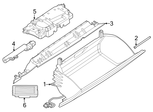 2023 BMW i7 Glove Box Diagram