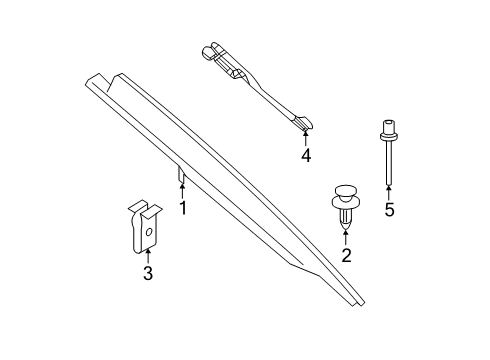 2024 BMW M340i Interior Trim - Quarter Panels Diagram