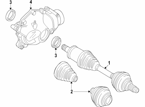 2022 BMW X3 Front Axle, Axle Shafts & Joints, Drive Axles, Propeller Shaft Diagram