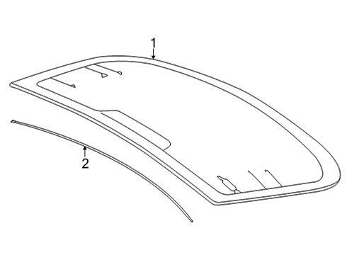 2024 BMW M440i Glass & Hardware - Back Glass Diagram