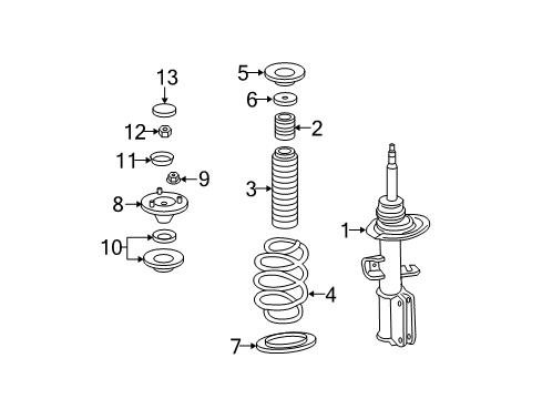 Front Coil Spring Diagram for 31336750333