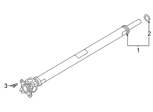 2024 BMW M440i xDrive Drive Shaft - Front Diagram