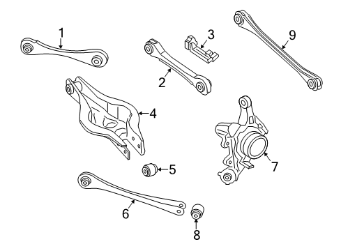 2021 BMW M240i xDrive Rear Suspension Diagram