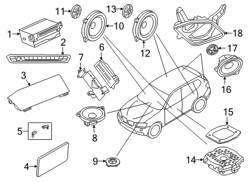 2021 BMW X7 Sound System Diagram 4