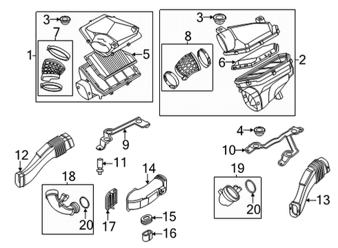 2023 BMW X6 Air Intake Diagram 2