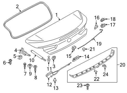 2024 BMW M850i xDrive SURROUND VIEW CAMERA Diagram for 66535A0F6D7