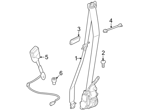 2024 BMW i7 SHOULDER BELT LEFT FRONT Diagram for 72115A32DF3