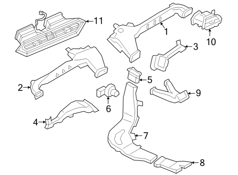 2024 BMW i4 Ducts Diagram