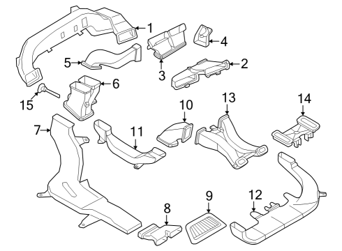 2022 BMW iX Ducts Diagram