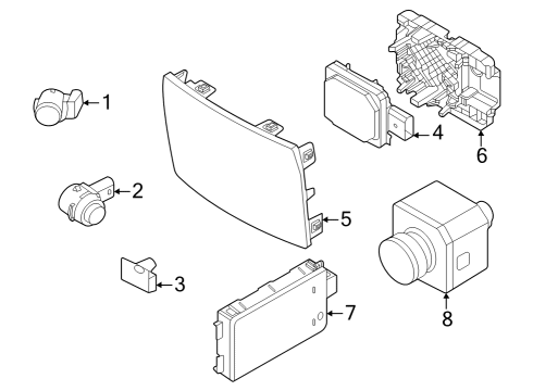 2023 BMW X1 RADOME Diagram for 66315A076D4