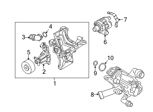 2022 BMW 745e xDrive Water Pump Diagram