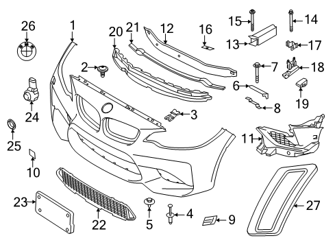 2021 BMW M2 Bumper & Components - Front Diagram