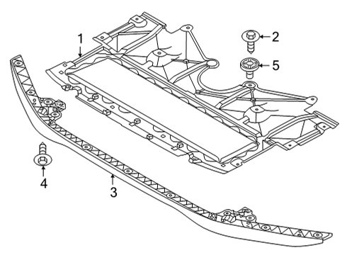 2021 BMW M4 UNDERHOOD SHIELD Diagram for 51758074612