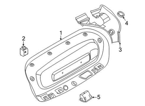 2022 BMW M4 Interior Trim - Trunk Diagram 1