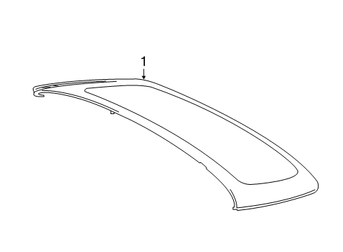 2021 BMW X4 Glass - Lift Gate Diagram