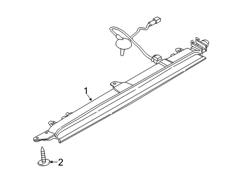 2021 BMW i3 High Mount Lamps Diagram