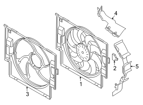 2021 BMW M2 Cooling System, Radiator, Water Pump, Cooling Fan Diagram 1