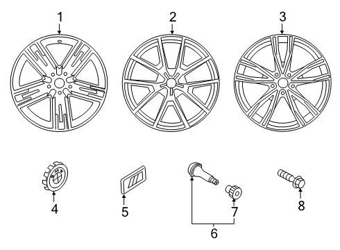 2024 BMW M8 Wheels Diagram