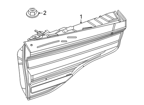 2023 BMW X3 M Backup Lamps Diagram