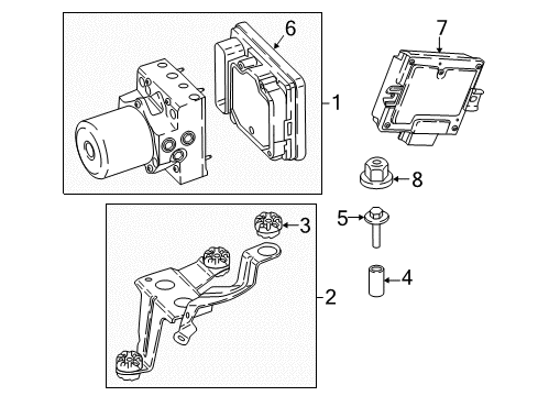 2023 BMW X3 M ABS Components Diagram