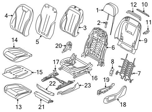 2021 BMW 530e Heated Seats Diagram 2