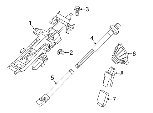 2021 BMW 740i xDrive Housing & Components Diagram