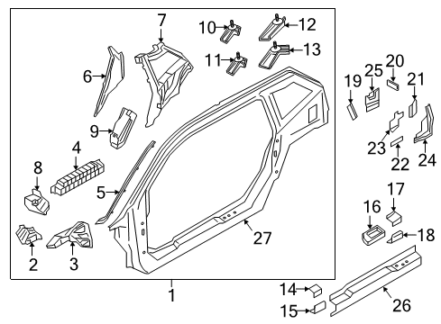 2021 BMW i3 Uniside Diagram