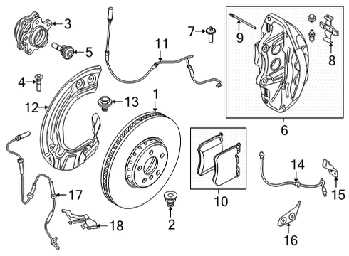 2022 BMW X5 Front Brakes Diagram 8