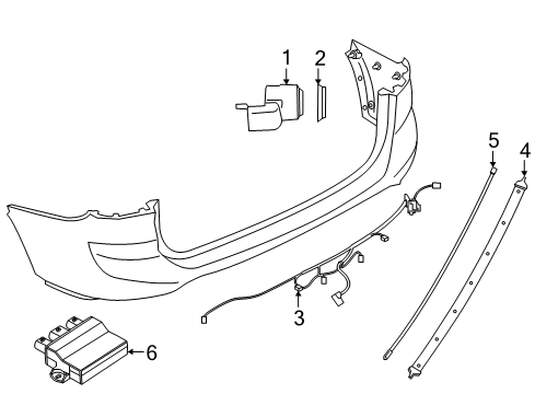 2022 BMW X1 Parking Aid Diagram 6