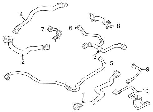 2024 BMW X5 Hoses, Lines & Pipes Diagram 2