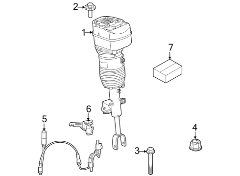 2024 BMW i7 Struts & Components - Front Diagram 1