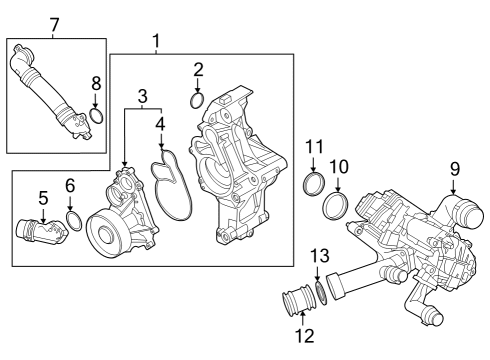 2024 BMW 840i Water Pump Diagram 2