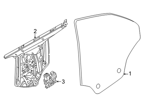 2022 BMW 430i Glass & Hardware - Quarter Panel Diagram 1