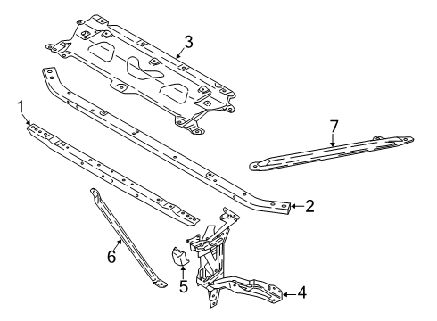 2022 BMW X4 STRUT BRACE FRONT Diagram for 51619880676