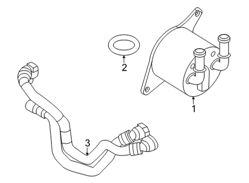 2021 BMW 228i Gran Coupe Oil Cooler Diagram