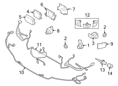 2021 BMW M440i Lane Departure Warning Diagram 2