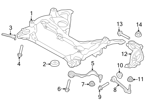 2023 BMW 230i CARRIER, RIGHT Diagram for 31206893966