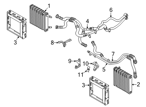 2021 BMW M760i xDrive Engine Oil Cooler Diagram