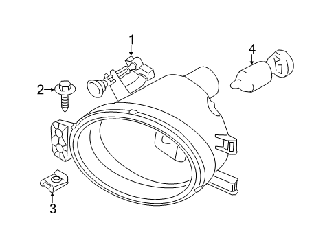 2021 BMW 230i Fog Lamps Diagram