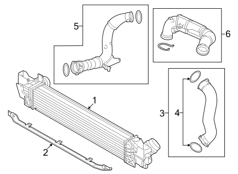 2024 BMW X1 CHARGE AIR COOLER Diagram for 17519846917