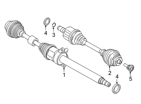 2023 BMW 228i Gran Coupe Axle Shaft - Front Diagram