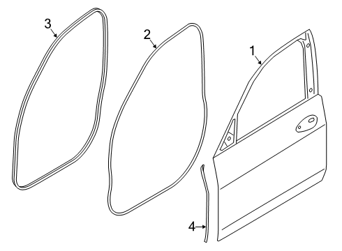 2021 BMW X7 Door & Components Diagram 1