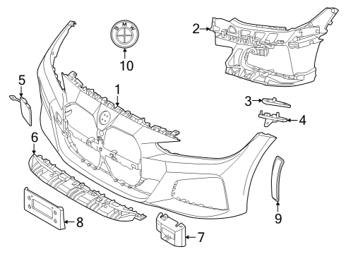 2024 BMW 430i xDrive Gran Coupe Bumper & Components - Front Diagram 3