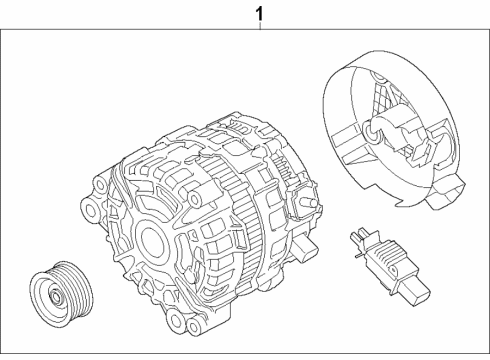 2021 BMW M2 Alternator Diagram 1